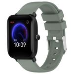 Per cinturino in silicone liscio tinta unita Amazfit Pop da 20 mm (verde oliva)