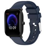 Per cinturino in silicone liscio tinta unita Amazfit Pop da 20 mm (blu notte)