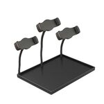 Pallet per scaffali multifunzionale per microfono, supporto per scheda audio, supporto live per telefono cellulare, specificazione: vassoio + 3 posizioni della fotocamera