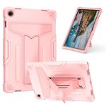 Custodia per tablet PC ibrida in silicone robot per Samsung Galaxy Tab A9+ T Holder (oro rosa)