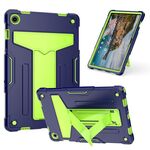 Custodia per tablet PC ibrida in silicone robot per Samsung Galaxy Tab A9+ T Holder (giallo blu scuro verde)
