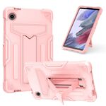 Custodia per tablet PC ibrida in silicone robot per Samsung Galaxy Tab A9 T Holder (oro rosa)