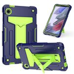 Per Samsung Galaxy Tab A9 T Holder Robot Custodia ibrida in silicone per tablet PC (giallo blu scuro verde)