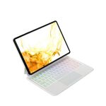 Per Samsung Galaxy Tab S9 FE/S9/S8 M11P-B-S9 Custodia tablet in pelle con tastiera magnetica Bluetooth (bianca)