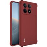 Per Xiaomi Poco X6 Pro 5G/Redmi K70E 5G imak antiurto Airbag Custodia in TPU per telefono (rosso opaco)