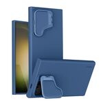 Custodia per telefono in silicone liquido NILLKIN CamShield Prop per Samsung Galaxy S24 Ultra 5G (blu)