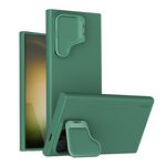 Custodia per telefono in silicone liquido NILLKIN CamShield Prop per Samsung Galaxy S24 Ultra 5G (verde)
