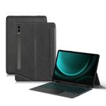Per Samsung Galaxy Tab S9+ / S9 FE+ YJ-S9+ Custodia tablet in pelle con tastiera Bluetooth divisa