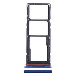 Per Tecno Pop 5 LTE Vassoio scheda SIM + Vassoio scheda SIM + Vassoio scheda Micro SD (Blu scuro)