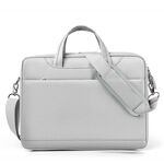 Borsa a tracolla portatile per computer portatile da gioco con airbag a tracolla da 17,3 pollici (grigio chiaro)
