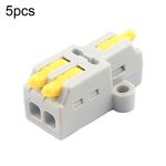 D1-2 Morsettiera a connessione rapida con splitter per collegamento mini filo a pressione (giallo)