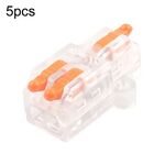 D1-2T Morsettiera a connessione rapida con splitter per collegamento mini cavo a spinta (arancione)