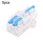 D1-2T Morsettiera a connessione rapida con splitter per collegamento mini cavo a pressione (blu)