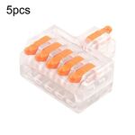 D1-5T Morsettiera a connessione rapida con splitter mini cavo di tipo push (arancione)