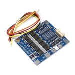 Piastra protettiva per batteria al litio 4 S 14,8 V / 12,8 V 30A con scheda di protezione batteria al litio ferro fosfato equalizzatore (3,2 V LiFePO4)