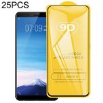 Per vivo Y75A 25 pezzi 9D pellicola in vetro temperato con schermo a colla completa