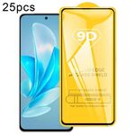 Per vivo V30 Lite 25 pezzi 9D pellicola in vetro temperato con schermo a colla completa