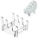 Scolapiatti multistrato per portaoggetti in acrilico rimovibile, dimensioni: 16,5 x 15,3 x 11,5 cm