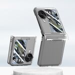 Per OPPO Find N3 Flip PC Skin Feel Custodia per telefono pieghevole integrata con albero centrale (trasparente)