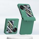 Per OPPO Find N3 Flip PC Skin Feel Custodia per telefono pieghevole integrata con albero centrale (verde)