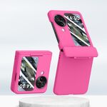 Per OPPO Find N3 Flip PC Skin Feel Custodia per telefono pieghevole integrata con albero centrale (rosa rosso)