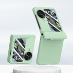 Per OPPO Find N3 Flip PC Skin Feel Custodia per telefono pieghevole integrata con albero centrale (verde menta)
