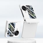 Per OPPO Find N3 Flip PC Skin Feel Custodia per telefono pieghevole integrata con albero centrale (bianca)