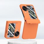Per OPPO Find N3 Flip PC Skin Feel Custodia per telefono pieghevole integrata con albero centrale (arancione)