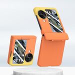 Per OPPO Find N3 Flip PC Skin Feel Custodia per telefono pieghevole integrata con albero centrale (giallo arancione)
