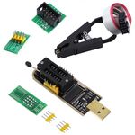 Clip di prova con 2 schede + modulo programmatore CH341A Routing della scheda madre USB Cristalli liquidi Smontaggio Strumento di test SOP8 gratuito