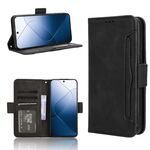 Per Xiaomi 14 Custodia per telefono in pelle con texture di vitello con slot per schede (nero)