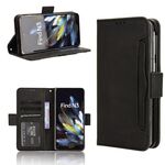 Per OPPO Find N3 / OnePlus Custodia in pelle con texture di vitello e slot per schede (nero)