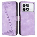 Per Xiaomi Redmi K70 / K70 Pro Custodia per telefono in pelle Dream Triangle con cordino (viola)