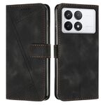 Custodia per telefono in pelle Dream Triangle per Xiaomi Redmi K70 / K70 Pro con cordino (nero)