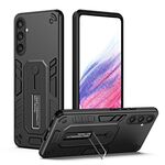 Per Samsung Galaxy S23 FE 5G Variety Brave Armor Custodia per cellulare con supporto per dito (nero)