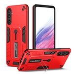 Custodia per telefono con supporto per dito Variety Brave Armor per Samsung Galaxy S23 FE 5G (rosso)