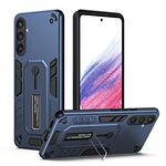 Per Samsung Galaxy S23 FE 5G Variety Brave Armor Custodia per cellulare con supporto per dito (blu)