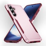 Per Samsung Galaxy S24+ 5G Pioneer Armor Heavy Duty PC + custodia per telefono in TPU (rosa+rosa rossa)