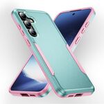 Per Samsung Galaxy S24+ 5G Pioneer Armor Heavy Duty PC + custodia per telefono in TPU (verde+rosa)