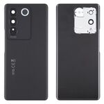 Per vivo V27 Pro Cover posteriore batteria originale con copriobiettivo fotocamera (nero)