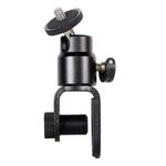 C038 Per conferenze trasmesse in diretta Supporto per luce di riempimento con clip per monitor portatile in lega di alluminio da 1/4 di vite