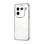 Per vivo iQOO 12 Custodia per telefono con foro sottile con placcatura trasparente (Argento)