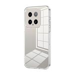 Per Xiaomi 14 Custodia per telefono con foro fine con placcatura trasparente (trasparente)