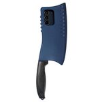 Per Samsung Galaxy S22+ 5G Coltello da cucina simulato TPU + custodia per PC (blu)