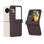 Per OPPO Find N3 Flip 3 in 1 Custodia protettiva per telefono con texture in fibra di carbonio con decalcomania all-inclusive (rossa)