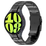 Per Samsung Galaxy Watch 6/6 Cinturino in acciaio inossidabile stile classico con pulsanti (nero)