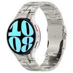 Per Samsung Galaxy Watch 6/6 Cinturino in acciaio inossidabile stile classico con bottoni (colore titanio)