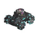 Q169 2.4G Magic Color Projection Stunt Automobile telecomandata (nero blu)