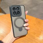 Custodia per telefono antiurto in TPU con supporto Xiaomi 14 (nera)