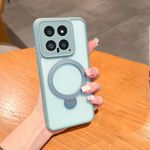 Custodia per telefono antiurto in TPU con supporto Xiaomi 14 (blu)